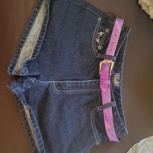 Angel's denim shorts w/belt